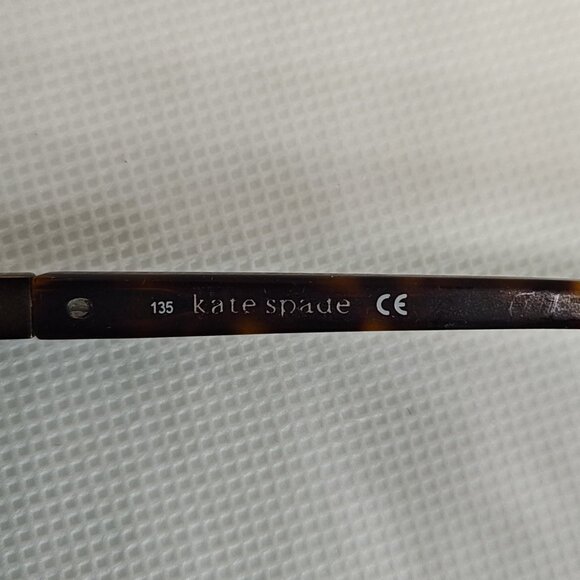 Kate Spade Averil Eyeglasses Frames ONLY Womens Brown Tortoise 135 Optical Case - Picture 10 of 12